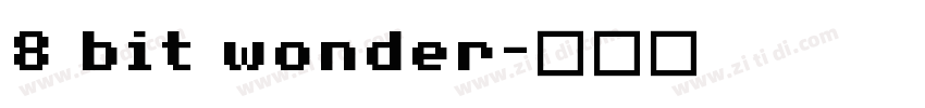 8 bit wonder字体转换